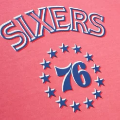 Men Mitchell & Ness T-Shirts & Tops-Golden Hour Glaze Ss Tee Philadelphia 76Ers