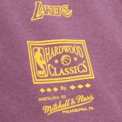 Men Mitchell & Ness T-Shirts & Tops-Golden Hour Glaze Ss Tee Los Angeles Lakers