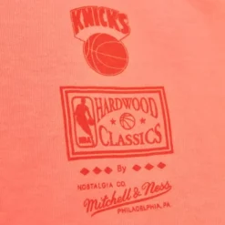 Men Mitchell & Ness T-Shirts & Tops-Golden Hour Glaze Ss Tee New York Knicks