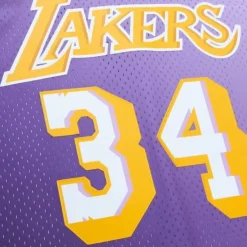 Mitchell & Ness Nba Swingman-Golden Hour Glaze Swingman Jersey Los Angeles Lakers 1996 Shaquille O'Neal
