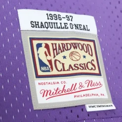 Mitchell & Ness Nba Swingman-Golden Hour Glaze Swingman Jersey Los Angeles Lakers 1996 Shaquille O'Neal