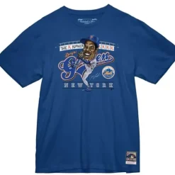 Men Mitchell & Ness T-Shirts & Tops-Gooden Caricature Tee New York Mets Dwight Gooden