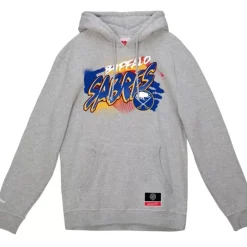Men Mitchell & Ness Hoodies & Sweatshirts-Graff Hoodie Buffalo Sabres