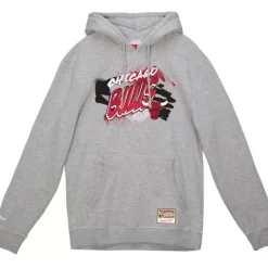 Men Mitchell & Ness Hoodies & Sweatshirts-Graff Hoodie Chicago Bulls