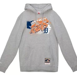 Men Mitchell & Ness Hoodies & Sweatshirts-Graff Hoodie Detroit Tigers