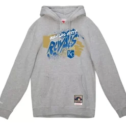 Men Mitchell & Ness Hoodies & Sweatshirts-Graff Hoodie Kansas City Royals