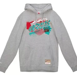 Men Mitchell & Ness Hoodies & Sweatshirts-Graff Hoodie Memphis Grizzlies