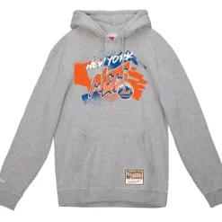 Men Mitchell & Ness Hoodies & Sweatshirts-Graff Hoodie New York Mets