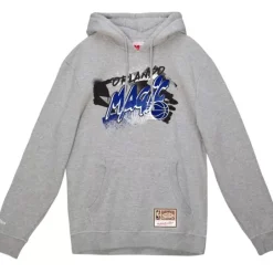Men Mitchell & Ness Hoodies & Sweatshirts-Graff Hoodie Orlando Magic