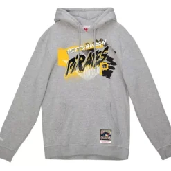 Men Mitchell & Ness Hoodies & Sweatshirts-Graff Hoodie Pittsburgh Pirates