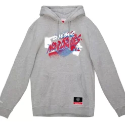 Men Mitchell & Ness Hoodies & Sweatshirts-Graff Hoodie Quebec Nordiques