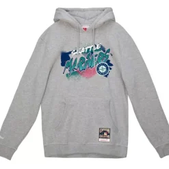 Men Mitchell & Ness Hoodies & Sweatshirts-Graff Hoodie Seattle Mariners