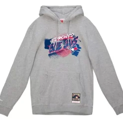Men Mitchell & Ness Hoodies & Sweatshirts-Graff Hoodie Toronto Blue Jays