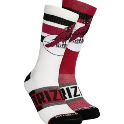 Woman Mitchell & Ness Accessories-Hail Mary Crew Socks Arizona Cardinals