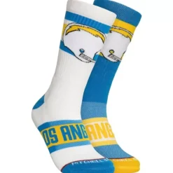 Woman Mitchell & Ness Accessories-Hail Mary Crew Socks Los Angeles Chargers