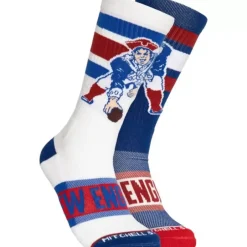 Woman Mitchell & Ness Accessories-Hail Mary Crew Socks New England Patriots