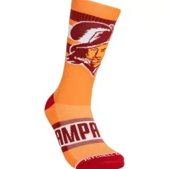 Woman Mitchell & Ness Accessories-Hail Mary Crew Socks Tampa Bay Buccaneers
