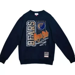 Men Mitchell & Ness Hoodies & Sweatshirts-Halftime Script Crew Morgan State University