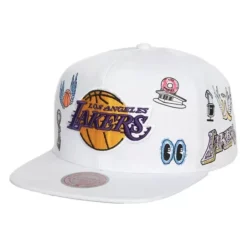 Mitchell & Ness Snapback-Hand Drawn Snapback Los Angeles Lakers