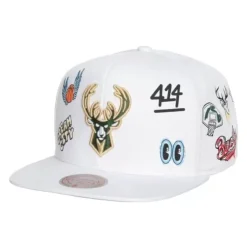 Mitchell & Ness Snapback-Hand Drawn Snapback Milwaukee Bucks