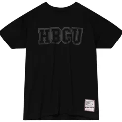 Men Mitchell & Ness T-Shirts & Tops-Hbcu Black Tonal Tee