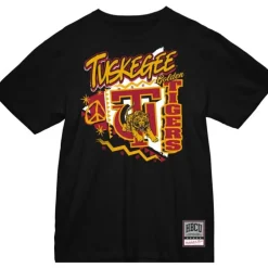 Men Mitchell & Ness T-Shirts & Tops-Hbcu Clutched Tee Tuskegee University