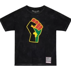Men Mitchell & Ness T-Shirts & Tops-Hbcu Fist Tee