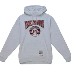 Men Mitchell & Ness Hoodies & Sweatshirts-Hbcu Pattern Hoody Morehouse College
