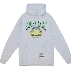 Men Mitchell & Ness Hoodies & Sweatshirts-Hbcu Pattern Hoody Southern University And A&M College