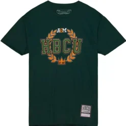 Men Mitchell & Ness T-Shirts & Tops-Hbcu Wreath Tee Florida A&M University