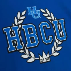 Men Mitchell & Ness T-Shirts & Tops-Hbcu Wreath Tee Hampton University