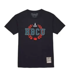Men Mitchell & Ness T-Shirts & Tops-Hbcu Wreath Tee Howard University