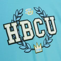 Men Mitchell & Ness T-Shirts & Tops-Hbcu Wreath Tee Southern University And A&M College