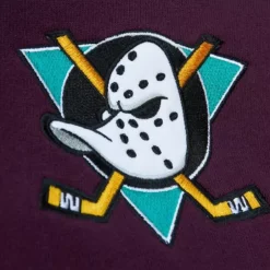 Men Mitchell & Ness Hoodies & Sweatshirts-Head Coach Hoodie Anaheim Ducks