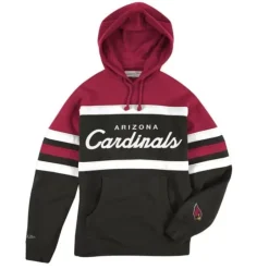 Men Mitchell & Ness Hoodies & Sweatshirts-Head Coach Hoodie Arizona Cardinals
