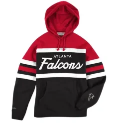 Men Mitchell & Ness Hoodies & Sweatshirts-Head Coach Hoodie Atlanta Falcons