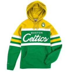 Men Mitchell & Ness Hoodies & Sweatshirts-Head Coach Hoodie Boston Celtics