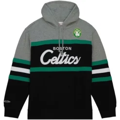Men Mitchell & Ness Hoodies & Sweatshirts-Head Coach Hoodie Boston Celtics