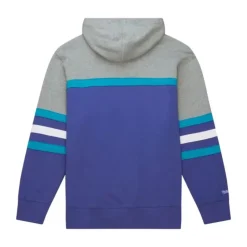 Men Mitchell & Ness Hoodies & Sweatshirts-Head Coach Hoodie Charlotte Hornets
