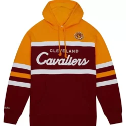 Men Mitchell & Ness Hoodies & Sweatshirts-Head Coach Hoodie Cleveland Cavaliers