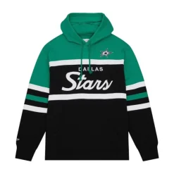 Men Mitchell & Ness Hoodies & Sweatshirts-Head Coach Hoodie Dallas Stars