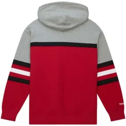 Men Mitchell & Ness Hoodies & Sweatshirts-Head Coach Hoodie Detroit Red Wings