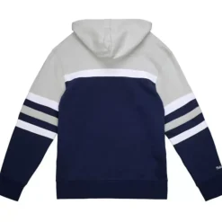 Men Mitchell & Ness Hoodies & Sweatshirts-Head Coach Hoodie Georgetown University