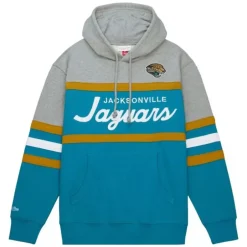 Men Mitchell & Ness Hoodies & Sweatshirts-Head Coach Hoodie Jacksonville Jaguars