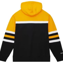 Men Mitchell & Ness Hoodies & Sweatshirts-Head Coach Hoodie Los Angeles Lakers