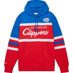 Men Mitchell & Ness Hoodies & Sweatshirts-Head Coach Hoodie Los Angeles Clippers