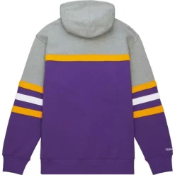 Men Mitchell & Ness Hoodies & Sweatshirts-Head Coach Hoodie Los Angeles Lakers