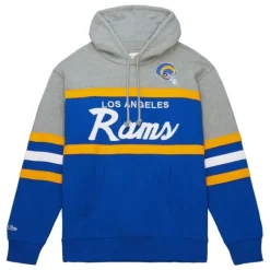 Men Mitchell & Ness Hoodies & Sweatshirts-Head Coach Hoodie Los Angeles Rams