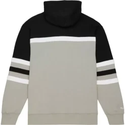 Men Mitchell & Ness Hoodies & Sweatshirts-Head Coach Hoodie Los Angeles Kings