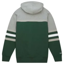Men Mitchell & Ness Hoodies & Sweatshirts-Head Coach Hoodie Michigan State University